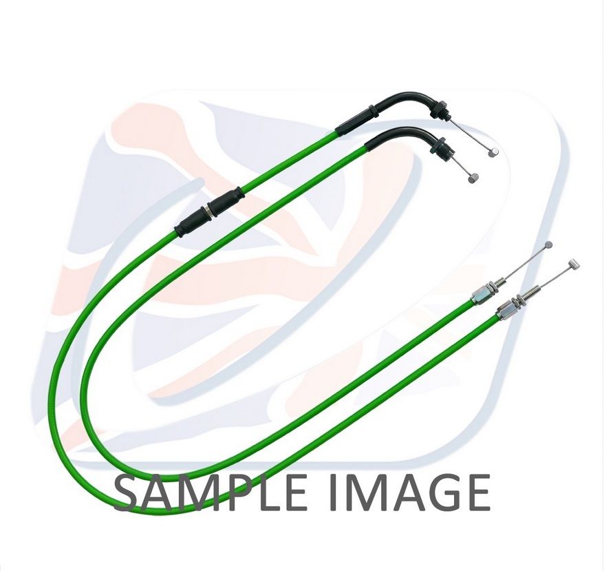 Throttle cables (pair) Venhill H02-4-122-GR featherlight green