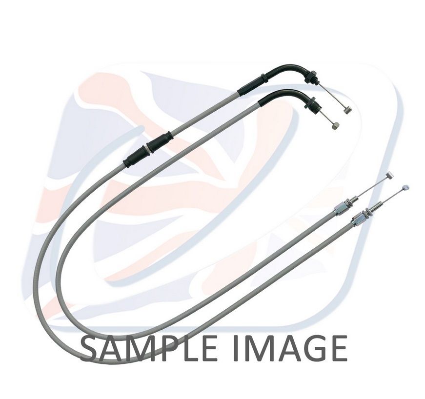 Throttle cables (pair) Venhill H02-4-128-GY featherlight grey