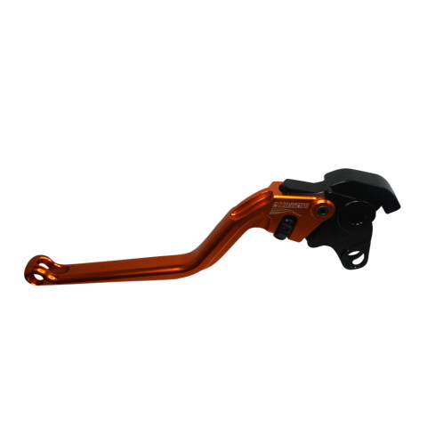 Clutch Lever ACCOSSATO ESH033 fixed CNC-worked aluminium, orange