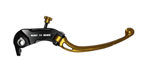 Brake lever folding ACCOSSATO LV030 in aluminium for brake master cylinder Ready To Brake zlato