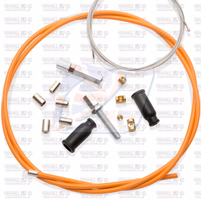 Universal throttle cable kit Venhill U01-4-101 5mm, 1.35m Orange