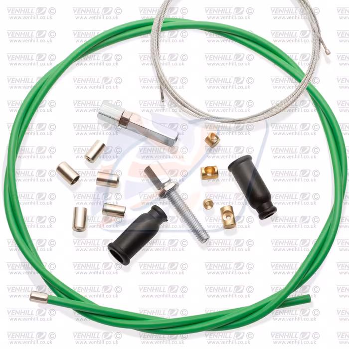 Universal throttle cable kit Venhill U01-4-103 5mm, 2.35m Green