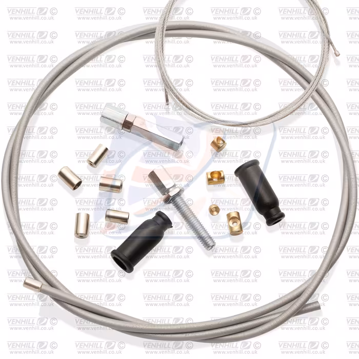 Universal throttle cable kit Venhill U01-4-103 5mm, 2.35m Grey