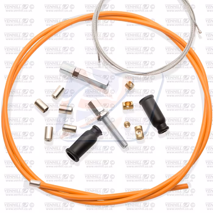 Universal throttle cable kit Venhill U01-4-103 5mm, 2.35m Orange