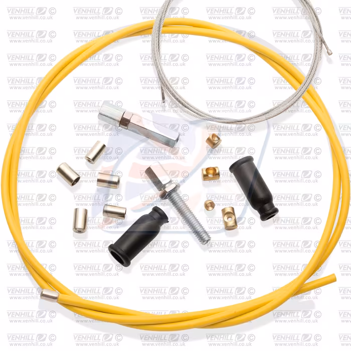 Universal throttle cable kit Venhill U01-4-103 5mm, 2.35m Yellow