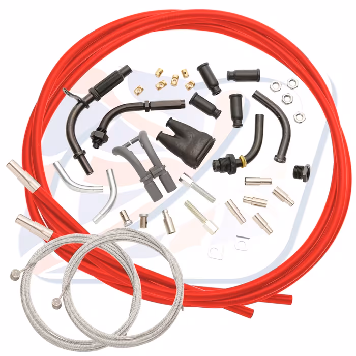 Universal twin throttle cable kit Venhill U01-4-151 2.35m Crven