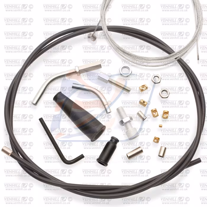 Universal throttle cable kit Venhill U01-4-600A/A (less 600A) Crni