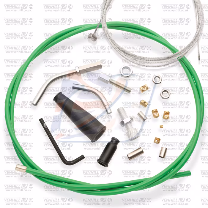 Universal throttle cable kit Venhill U01-4-600A/A (less 600A) Green