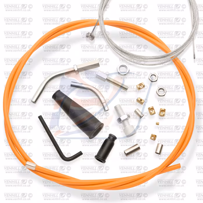 Universal throttle cable kit Venhill U01-4-600A/A (less 600A) Orange