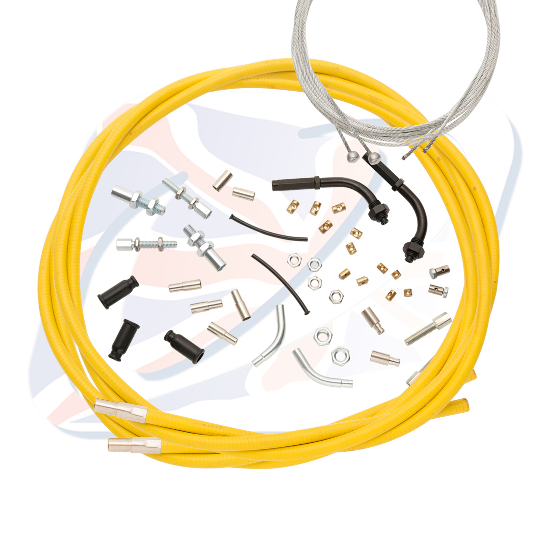 Universal throttle cables Venhill U01-4-888/A-YE for 888 Yellow