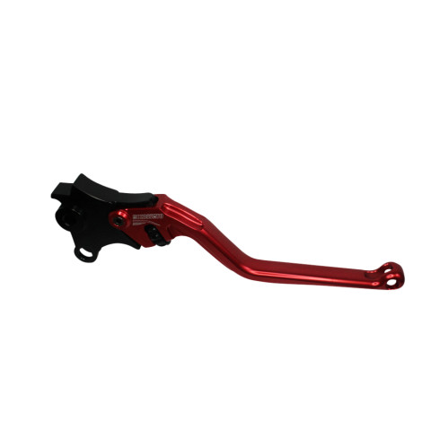 Brake lever ACCOSSATO EDB077 fixed CNC-worked aluminium, red