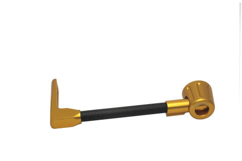 Lever guard ACCOSSATO DE007 with black hose and joint left, carbon