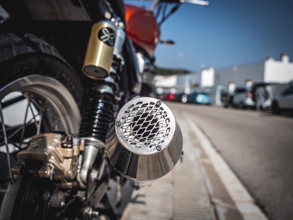 Universal silencer GPR ULTRACONE CAFÉ RACER CAFE.40.ULTRA Brushed Stainless steel