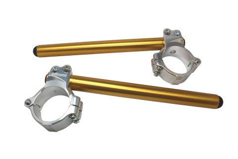 Pair of raised clip-on ACCOSSATO CP004 +10 mm 10 degrees inclination, gold