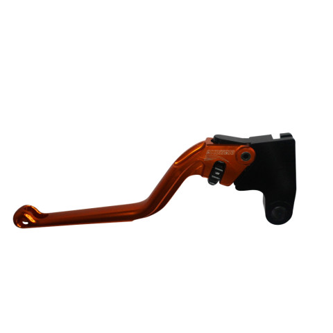 Clutch Lever ACCOSSATO EST333 fixed CNC-worked aluminium, orange