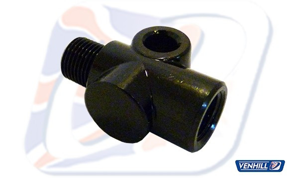 I-connector Venhill POWERHOSEPLUS 776/4/BLACK M10x1 1/8th BSP Crni