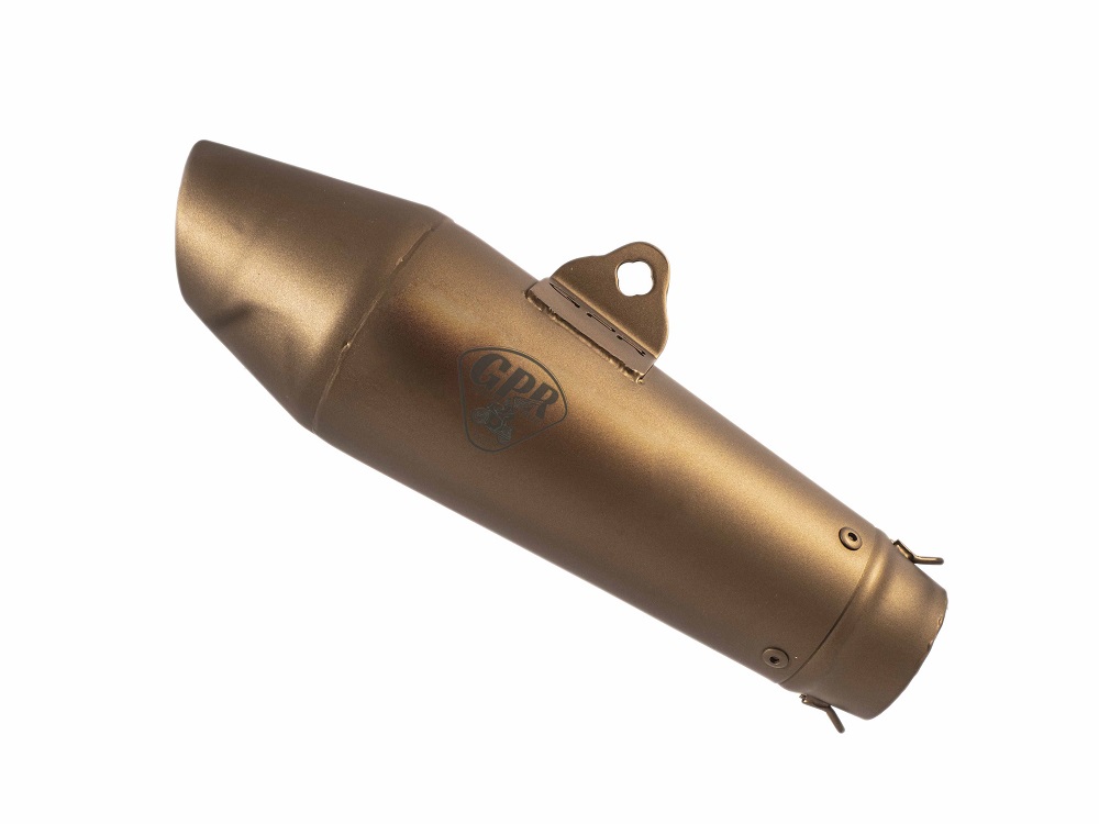 Universal silencer GPR VINTAVOGE CAFÉ RACER CAFE.34.VB Bronze without link pipe
