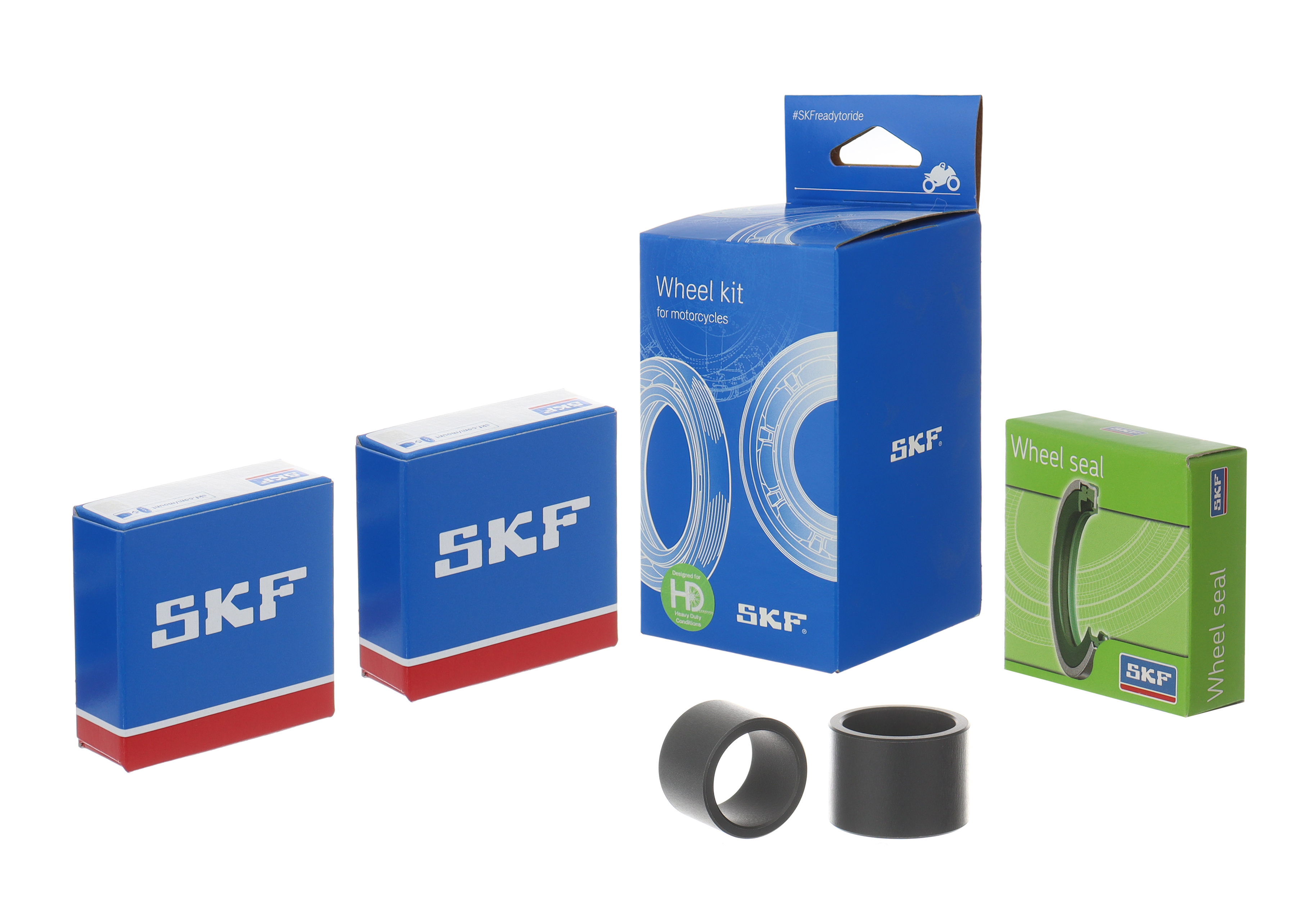Wheel seals kit with spacers and bearings SKF VKWB-R-12-HD-A rear
