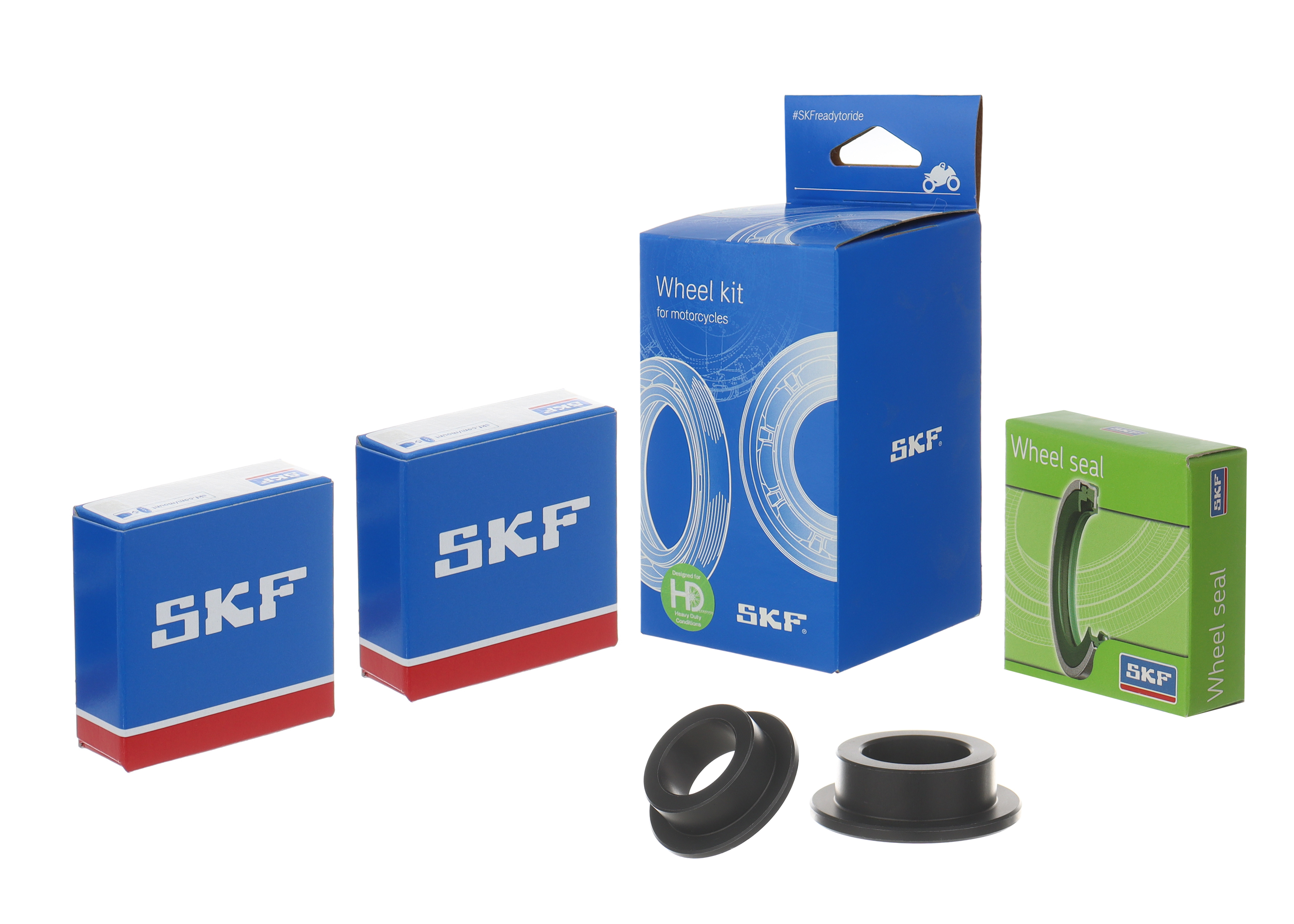 Wheel seals kit with spacers and bearings SKF VKWB-R-15-HD-A rear