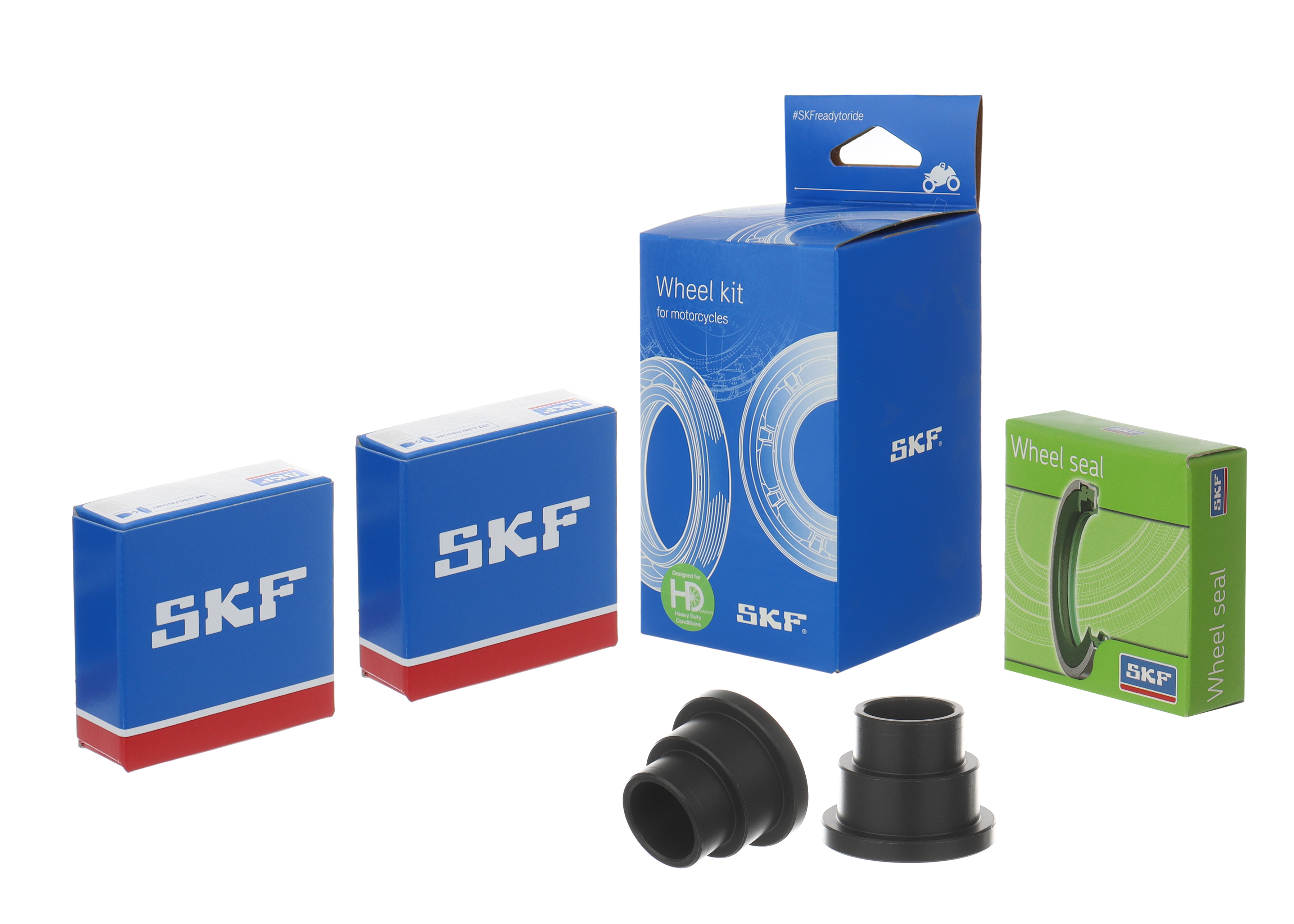 Wheel seals kit with spacers and bearings SKF VKWB-R-25-HD-A rear