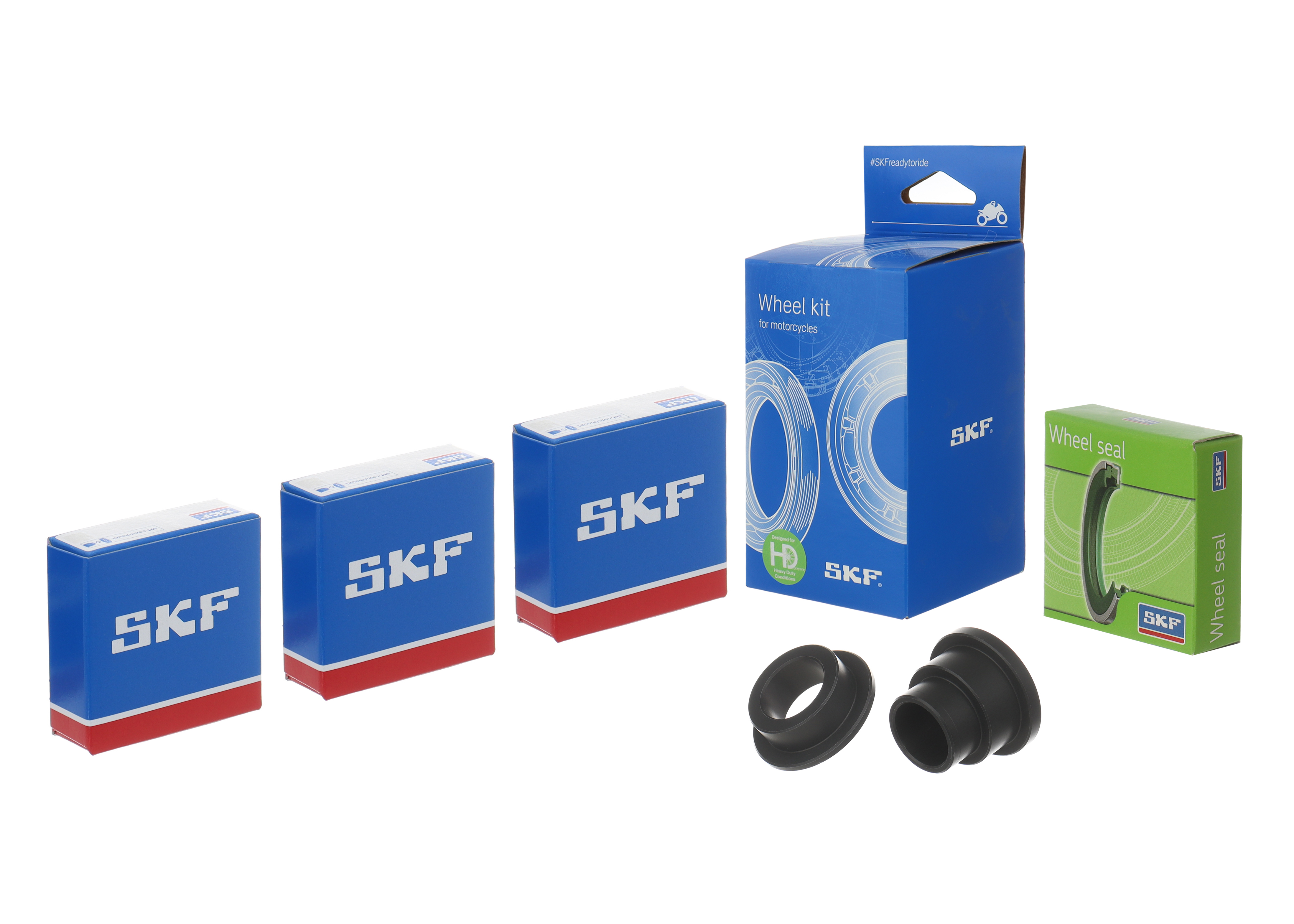 Wheel seals kit with spacers and bearings SKF VKWB-R-20-HD-A rear
