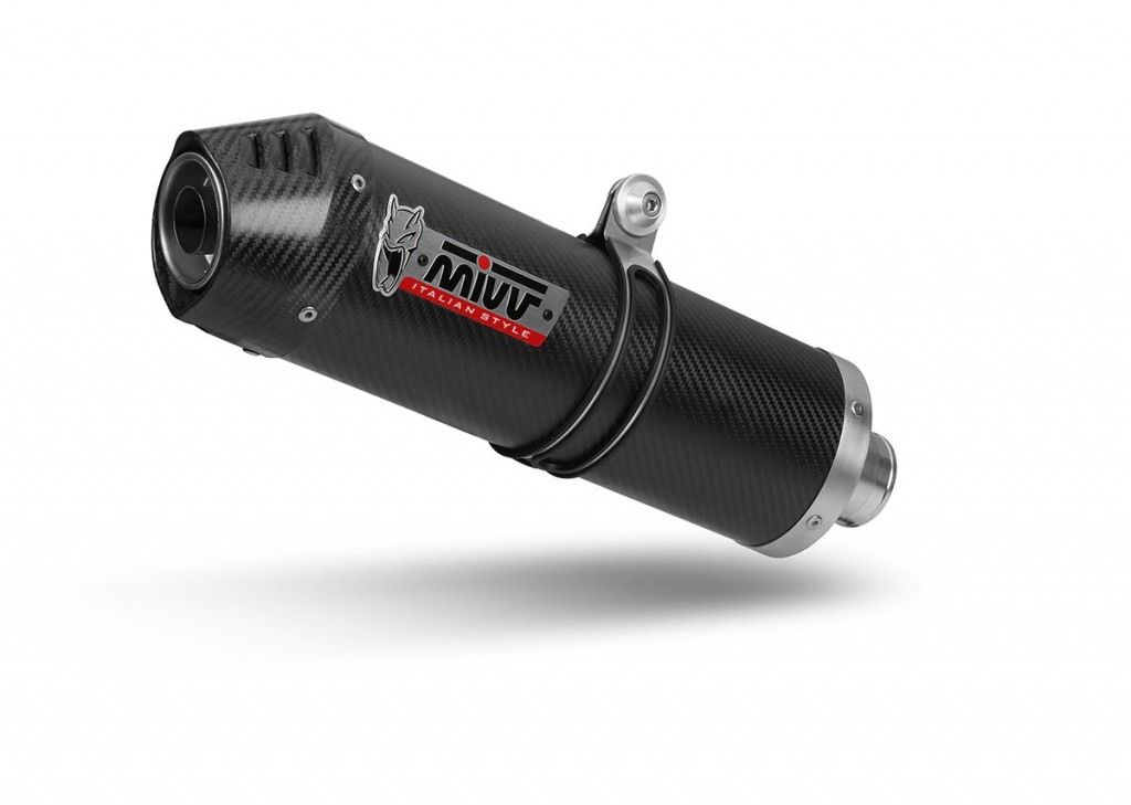Silencer MIVV OVAL VO.001.L3C Carbon / Carbon Cap for VOGE 500 DS 2021-2024, VOGE DSX 500 2021-2024