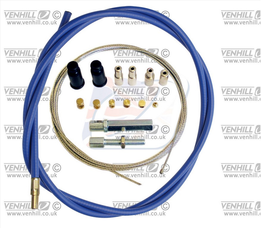 Universal throttle cable kit Venhill U01-4-100-BL 1,35m (2 stroke) Plavi