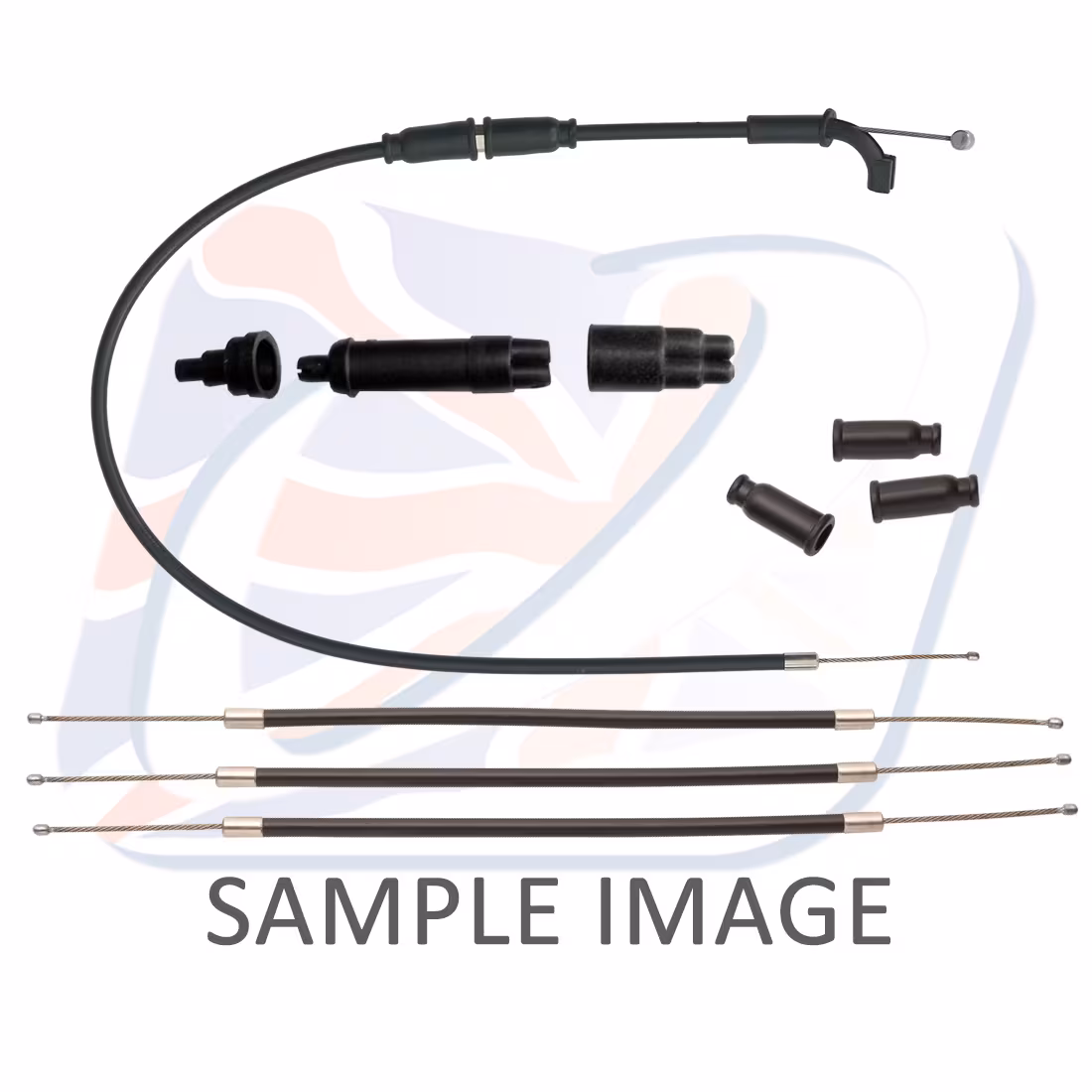 1:3 Throttle cable assembly Venhill Y01-4-068 featherlight Crni for YAMAHA TZ 250 1987-1989