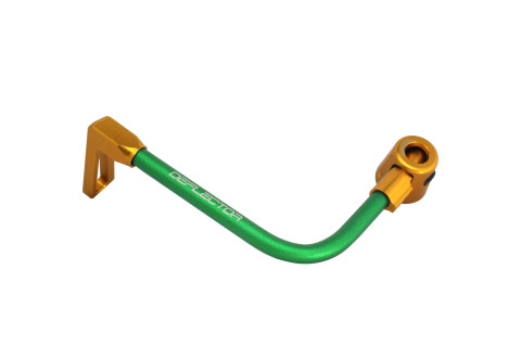 Lever guard ACCOSSATO DE002 with green hose and joint left, aluminium
