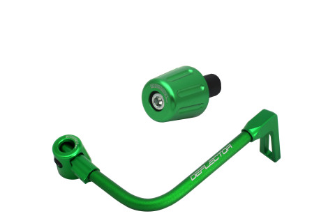 Lever guard in aluminium + left end ACCOSSATO DE004 with green hose and joint right