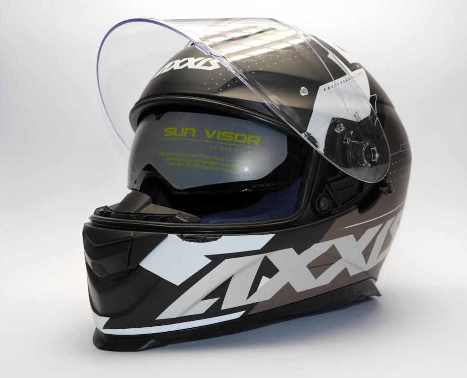 FULL FACE helmet AXXIS EAGLE SV DIAGON D3 matt white XS