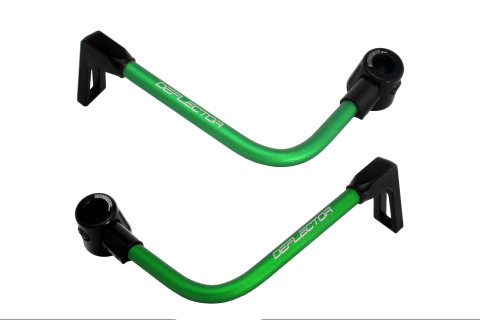 Lever guard ACCOSSATO DE003 with green hose and joint right + left , aluminium