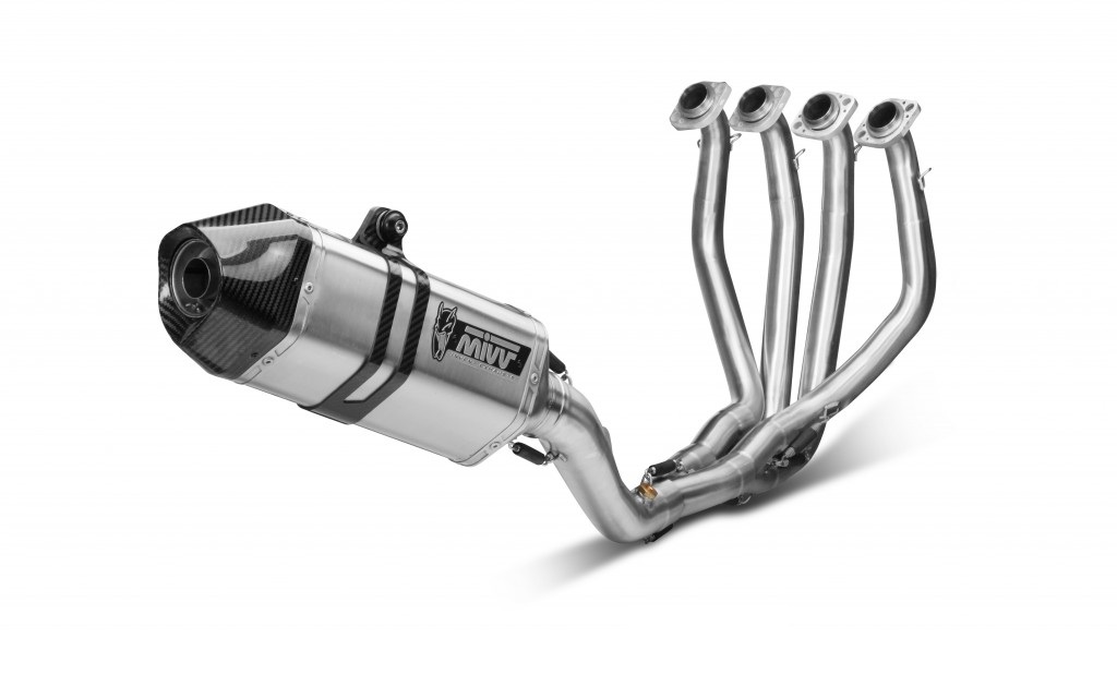 Cijeli ispušni sustav 4x2x1 MIVV SPEED EDGE X.KA.0007.SRX Stainless Steel / Carbon cap