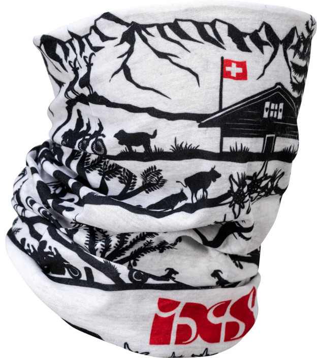 Tubular scarf iXS MICRO X33519 white-black