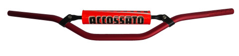 Handlebar ACCOSSATO HB062 Aluminium Made With Constant Diameter - 22 mm Crni