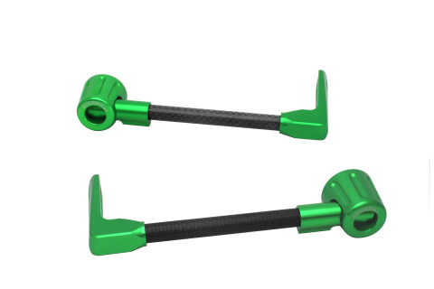 Lever guard ACCOSSATO DE008 with black hose and joint right + left , carbon