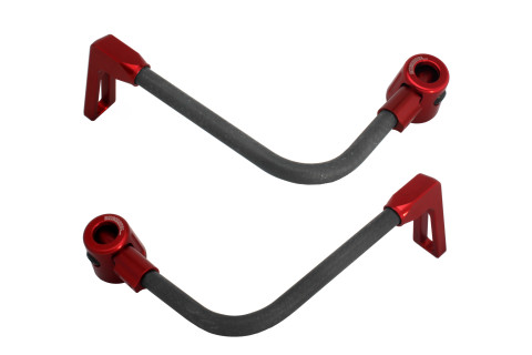 Lever guard ACCOSSATO DE008 with black hose and joint right + left , carbon