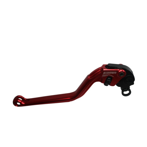 Clutch Lever ACCOSSATO ESM069 fixed CNC-worked aluminium, red