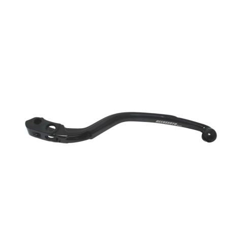 Clutch lever ACCOSSATO LV002 for Accossato (no Ready to Brake) and Brembo radial brake master cylinders - fixed - in Aluminium Crni