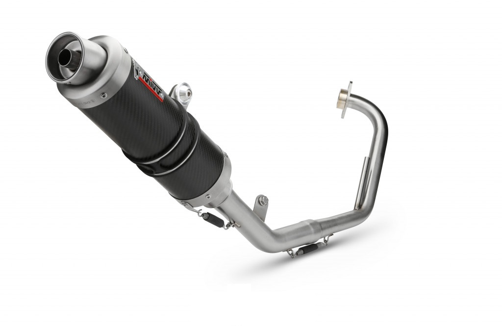 Cijeli ispušni sustav 1x1 MIVV GP Y.030.L2S Carbon for YAMAHA YZF-R 125 2008-2013