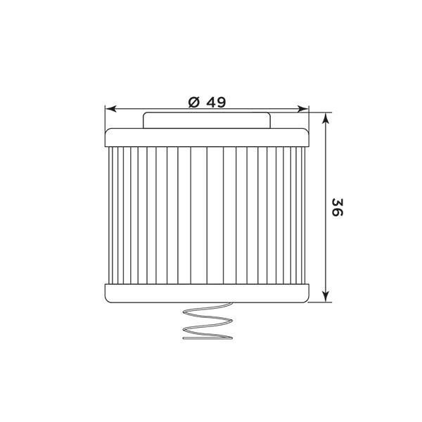 Filter ulja MIW Y4020 (alt. HF540)