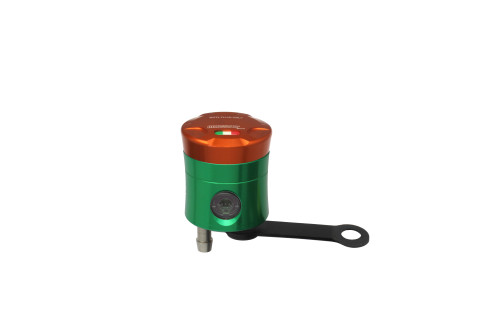 Brake fluid reservoir ACCOSSATO CNC-worked FU151 straight bracket included orange
