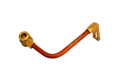 Lever guard ACCOSSATO DE001 with orange hose and joint right, aluminium