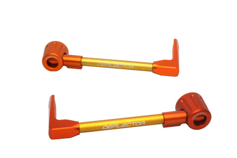 Lever guard ACCOSSATO DE003 with gold hose and joint right + left , aluminium