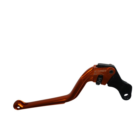 Clutch Lever ACCOSSATO ESH008 fixed CNC-worked aluminium, orange