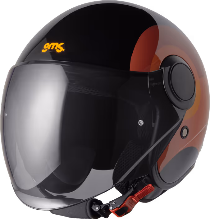 Open face helmet GMS ART.CODE.E1 ZG11801 black orange-brown 2XL