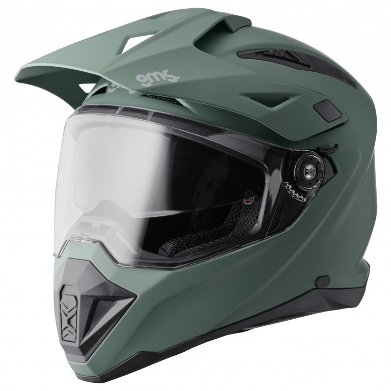 Enduro helmet GMS ADVENTUS ZG15001 matt green XS