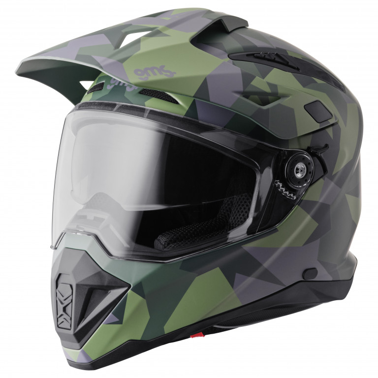 Enduro helmet GMS ADVENTUS CAMO ZG15002 matt green-black-camo XS