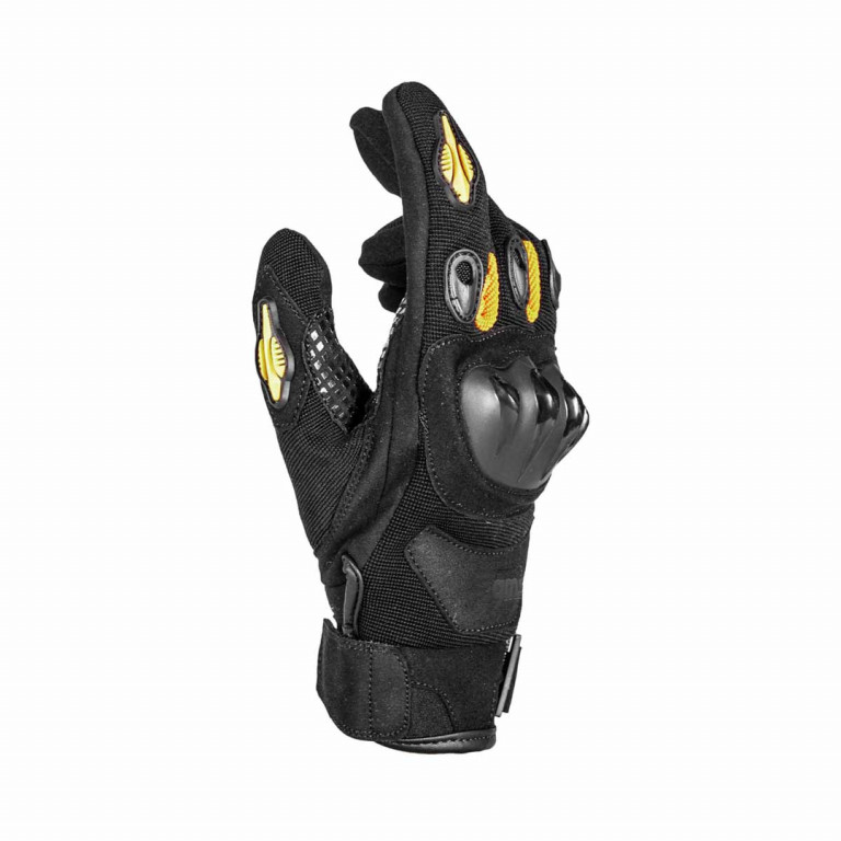 Rukavice GMS TIGER ZG40708 black-yellow 2XL